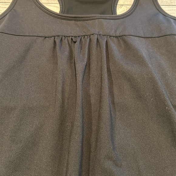 Women’s Athleta black racerback tank top approx size L see measurements - Picture 4 of 12